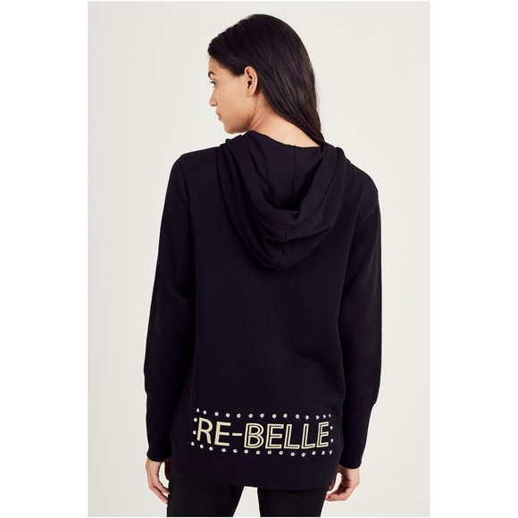 True Religion Tops True Religion Womens Hoodie Sweatshirt In Black